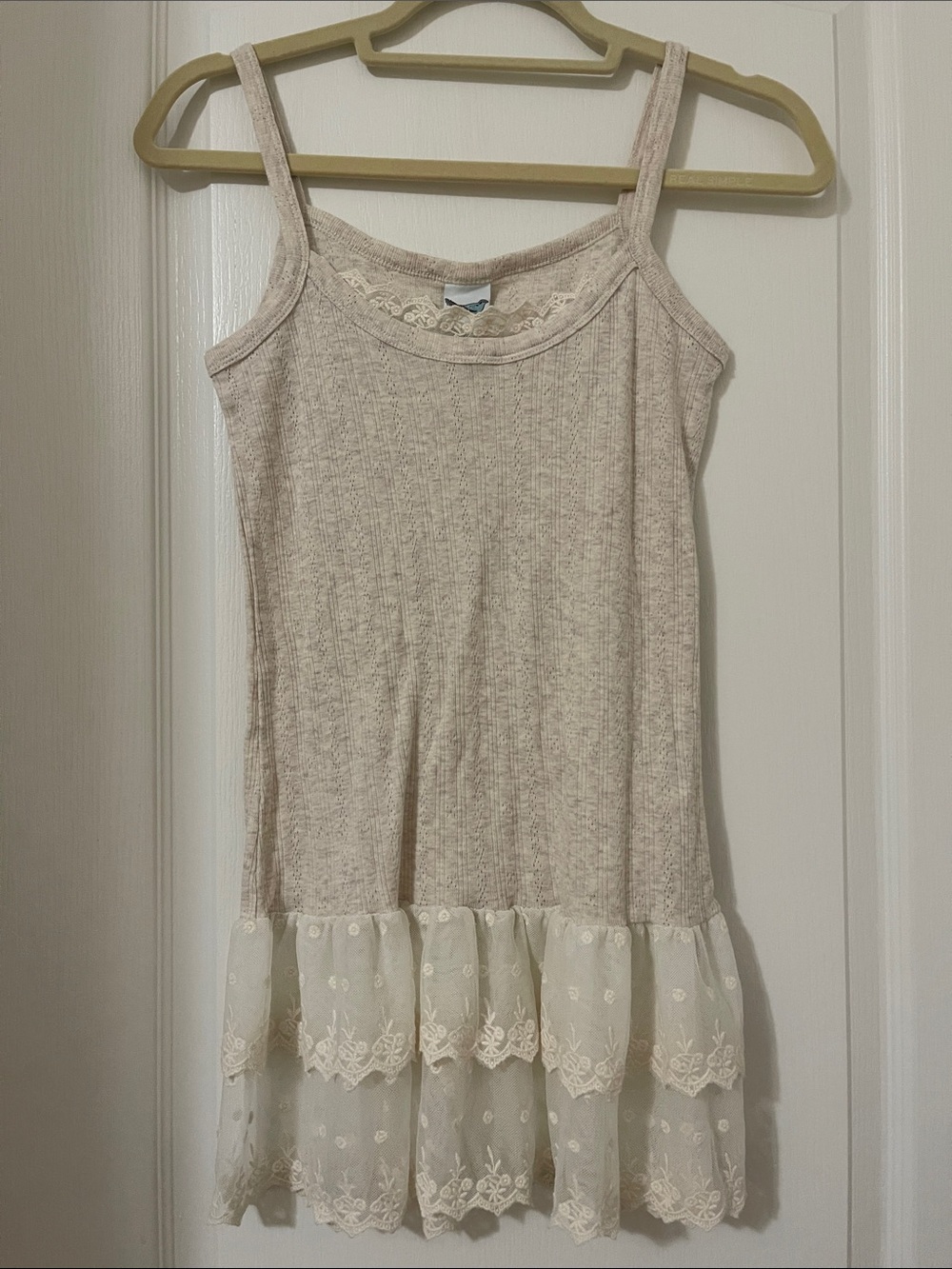 Tank top with lace size extra small EUC